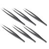 LIFKOME 6pcs Stainless Steel Eyelash Tweezers for Precise False Lash Application Lightweight Durable Makeup Tool for Women Eyelash Supply and Grooming view 1