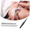 LIFKOME 6pcs Stainless Steel Eyelash Tweezers for Precise False Lash Application Lightweight Durable Makeup Tool for Women Eyelash Supply and Grooming view 4