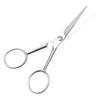 NULYLU Skid Stainless Steel Mustache Scissors for Men Toothed Beard Grooming Trimmer Scissors with Durable Silver Finish for Accurate Facial Hair Cleaning view 1