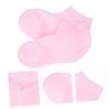 Beatifufu Moisturizing Treatment Socks for Dry Cracked Callused Feet Elastic Foot Care Stockings for Skin Hydration and Softening Lightweight Comfortable Socks for Women Pink view 3