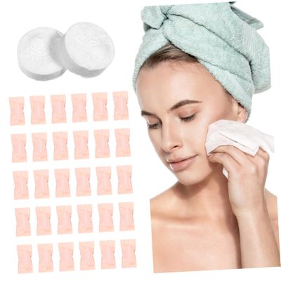 AUTSUPPL 100pcs Disposable Compressed Cotton Towels Compact Travel Facial Cleansing Paper Soft Individually Wrapped for Camping Emergency Use