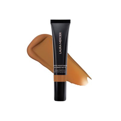 Laura Mercier Tinted Moisturizer Blurred Matte with SPF 30, 24HR+ Shine Control & Longwear, Oil-Free, Sheer to Light, Buildable Coverage, Blurs the Look of Pores, Skin Tint, 5N Clay Mini Size