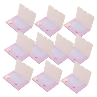 MERRYHAPY 10 Boxes Oil Absorbing Facial Blotting Papers for Oily Skin Double Sided Skin Care Tissues Portable Makeup Oil Control Tissues for Face Shine Removal