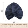 100% Mulberry Silk Bonnet for Sleeping Women, 22 Momme Grade-6A Double Layer Silk Hair Wrap for Hair Care with Elastic Stay On Head view 2