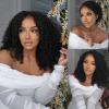 Kinkycurly Wig Human Hair 13x6 Lace Front Wigs Human Hair Afro Kinky Curly Wig 18 inch Pre Plucked 180% Density Black Jerry Curly Afro Kinky-Curly Natural Hairline Full Bouncy Thick Average Size view 3