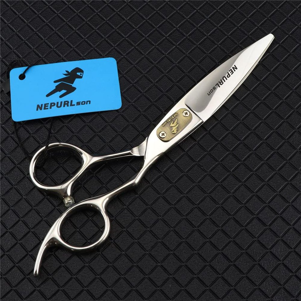6.0 Inch Silver Multifunctional Salon Stainless Hairdressing Shears, Professional Haircut Scissors, for Women, Men and Hairdressers