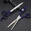 6.0 Inch Professional Hairdressing Scissors Set, Hair Cutting Barber Shears Kits, Hairdresser Thinning Scissors & Straight Shears, Three Colors, for Men Women Kids,Black view 4