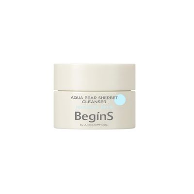 Begins by JUNGSAEMMOOL Aqua Pear Sherbet Cleanser 3.04 Fl Oz, 2-in-1 Hydrating Face Wash and Moisture Mask, Makeup Remover, Deep Pore Cleansing, Mild Exfoliating Foam for Radiant Skin, Korean Skincare
