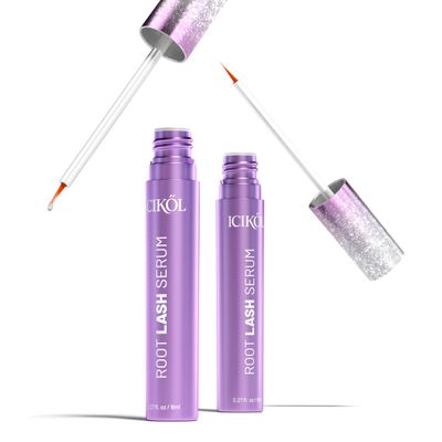 ICIKOL Lash Serum for Eyelash Growth, Advanced Peptide & Biotin Formula for Thicker, Fuller, Longer Lashes in 4-6 Weeks, Prostaglandin-Free Lash Enhancer for Women 35+ (Eyelash Serum - 16mL)