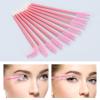 100 Pcs Disposable Mascara Wands Dual Ended Eyelash Brush Lip Brush, Lipstick Applicator Eyebrow Spoolies for Eyelash Extensions, Portable Makeup Brush for Eyebrow, Lip - Pink view 4