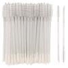 100 Pcs Disposable Mascara Wands Dual Ended Eyelash Brush Lip Brush, Lipstick Applicator Eyebrow Spoolies Brush for Eyelash Extensions - White view 1