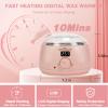 Waxing Kit -Digital Wax Warmer Machine for Hair Removal with 4 Packs of Hard Wax Beads & Silicone Pot for Full Body, Legs, Face, Eyebrows, Bikini, Brazilian at Home Waxing Kit for Women Men view 3