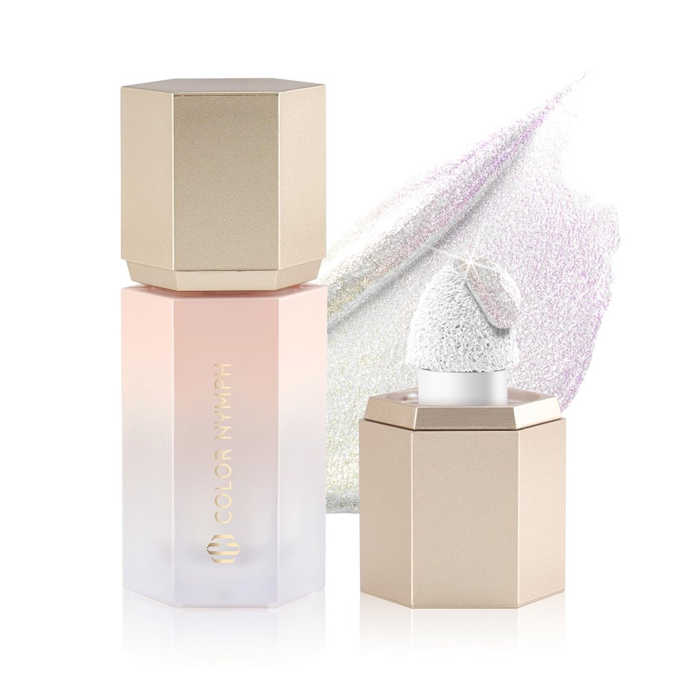 Color Nymph Liquid Highlighters Gel Cream Highlighter Makeup Glow Lotion Chameleon Chrome Shimmer Beauty Make Up Highlighter For Face Eye Body - 01# Rose Gold