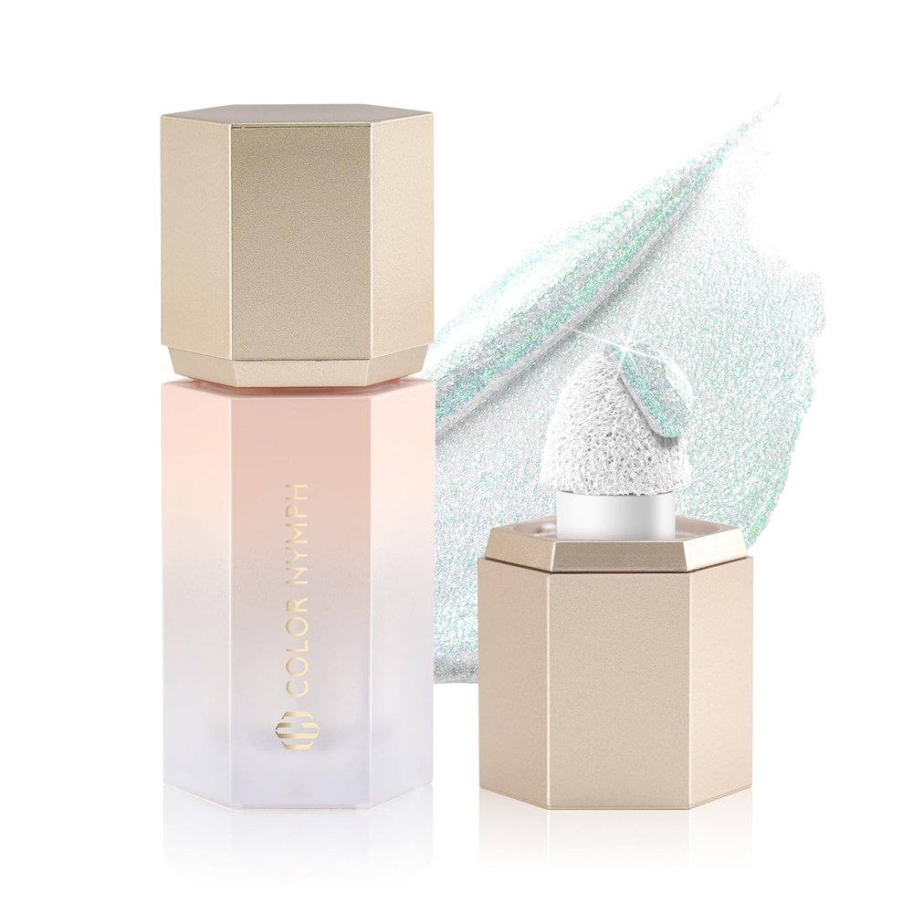 Color Nymph Liquid Highlighters For Face Eye Body Gel Cream Highlighter Chameleon Shimmer Makeup Highlighter iluminadores de maquillaje - 03# Fluorescent Blue
