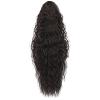 30-Inch Brown Black Wavy Ponytail Hairpiece, Claw Clip Design for Easy Secure Wear, Curly Extension view 1