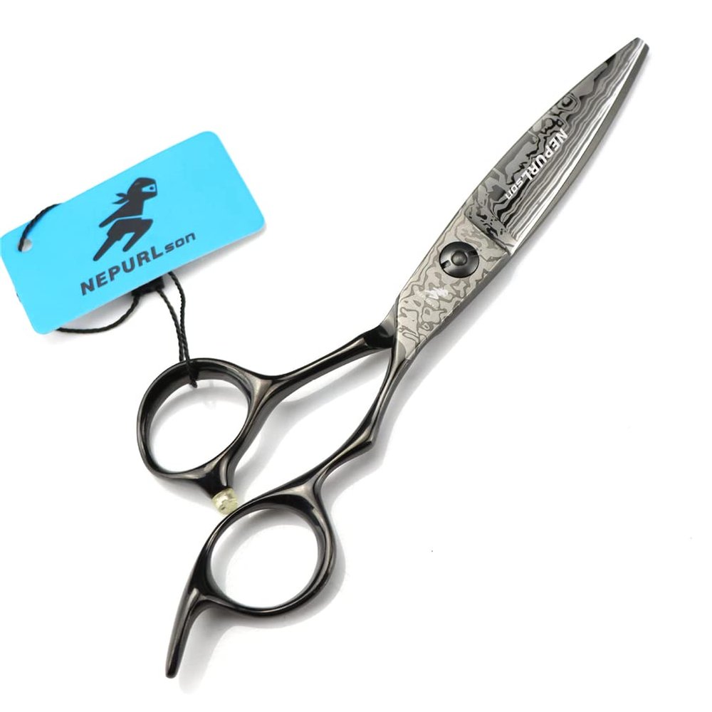 6.0 Inch Black Multifunctional Salon Stainless Hairdressing Shears, Professional Haircut Scissors, for Women, Men And Hairdressers