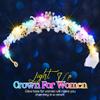 Kilshye Light Up Fairy Tiaras and Crowns Glow Pearl Wedding Headband Prom Hair Accessories for Women (Gold) view 2