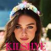 Kilshye Light Up Fairy Tiaras and Crowns Glow Pearl Wedding Headband Prom Hair Accessories for Women (Gold) view 3