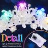 Kilshye Light Up Fairy Tiaras and Crowns Glow Pearl Wedding Headband Prom Hair Accessories for Women (Gold) view 4