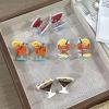 2PCS Mini Cocktails Hair Clips,Cocktails Hair Claw Clips,Acetate Hair Clip for Girls,Small Hair Barrettes Clip for Women (s1) view 4
