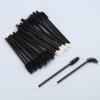 100 Pcs Disposable Mascara Wands Dual Ended Eyelash Brush Lip Brush, Lipstick Applicator Eyebrow Spoolies for Eyelash Extensions, Portable Makeup Brush for Eyebrow, Lip - Black view 2