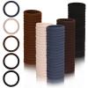 100 Pcs Neutral Hair Ties, Non-Slip Elastics for Thick & Thin Hair Women and Girls, No Damage, No Slip Soft Ponytail Holders view 1