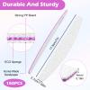 150 Pcs 100/180 Grit Nail Files Bulk, Professional Nail Files 100/180 Grit, Double Sided Emery Boards Reusable Manicure Tools for Acrylic Natural Nails, Home or Salon Use view 2