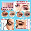 Color Nymph Girls Makeup Kit For Teen Girls & Women with Cutie Pie Handbag, All In One Girl Makeup Sets for Women Full Kit with Eye shadow, Face Blush Contour Highlighter Lipgloss Mascara and Mirror view 3