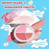 Color Nymph Girls Makeup Kit For Teen Girls & Women with Cutie Pie Handbag, All In One Girl Makeup Sets for Women Full Kit with Eye shadow, Face Blush Contour Highlighter Lipgloss Mascara and Mirror view 4