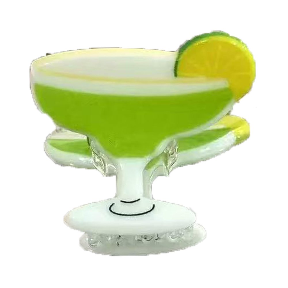 2PCS Mini Cocktails Hair Clips,Cocktails Hair Claw Clips,Acetate Hair Clip for Girls,Small Hair Barrettes Clip for Women (s5)