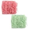 2 PCS Loofah Washcloth, Soap Bar Loofah with Drawstring Soft, 2 in 1 Loofahs Sponge Washcloth for Cleansing and Smooth Skin(Pink, Green) view 1