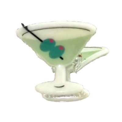 2PCS Mini Cocktails Hair Clips,Cocktails Hair Claw Clips,Acetate Hair Clip for Girls,Small Hair Barrettes Clip for Women (s7)