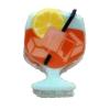 2PCS Mini Cocktails Hair Clips,Cocktails Hair Claw Clips,Acetate Hair Clip for Girls,Small Hair Barrettes Clip for Women (s2) view 1