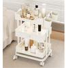 Barber Cart Hair Salon Storage Rack, Beauty Salon Small Cart, Specialized Equipment and Tool Cart for Beauty Salons for Hairdressing Tools(White) view 4
