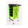 Barber Cart Hairdressing Handcart, Mobile Perm Dyeing Salon Cart, Hair Salon Storage Rack for Hairdressing Tools(White) view 3