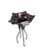 HYgloF Barber Cart Barber Mixed Tint Dye Bowl Salon Trolley Tray Salon Tool Metal Support for Hairdressing Tools
