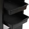 Barber Cart Multi Functional Mobile Cart, Hair Salon Storage Rack, 3-Layer Hair Salon, Tool Storage Cart for Hairdressing Tools view 4