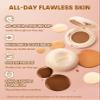 SHEGLAM Lock & Go Long-Lasting Cushion Foundation Soft Matte Weightless Waterproof for Flawless Base Makeup-Caramel view 3