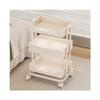 Barber Cart Beauty Salon Trolley, Specialized Equipment and Tools for Beauty Salons, Hair Salon Storage Rack for Hairdressing Tools(Beige) view 1