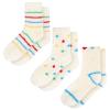 3 Pairs Aloe Socks Moisturizing Socks Overnight for Dry Cracked Feet, Cute Fuzzy Aloe Infused Sock Spa Sock for Christmas Women, Non Slip Coral Fleece for Softening, Care After Pedicure view 1