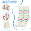 3 Pairs Aloe Socks Moisturizing Socks Overnight for Dry Cracked Feet, Cute Fuzzy Aloe Infused Sock Spa Sock for Christmas Women, Non Slip Coral Fleece for Softening, Care After Pedicure view 3