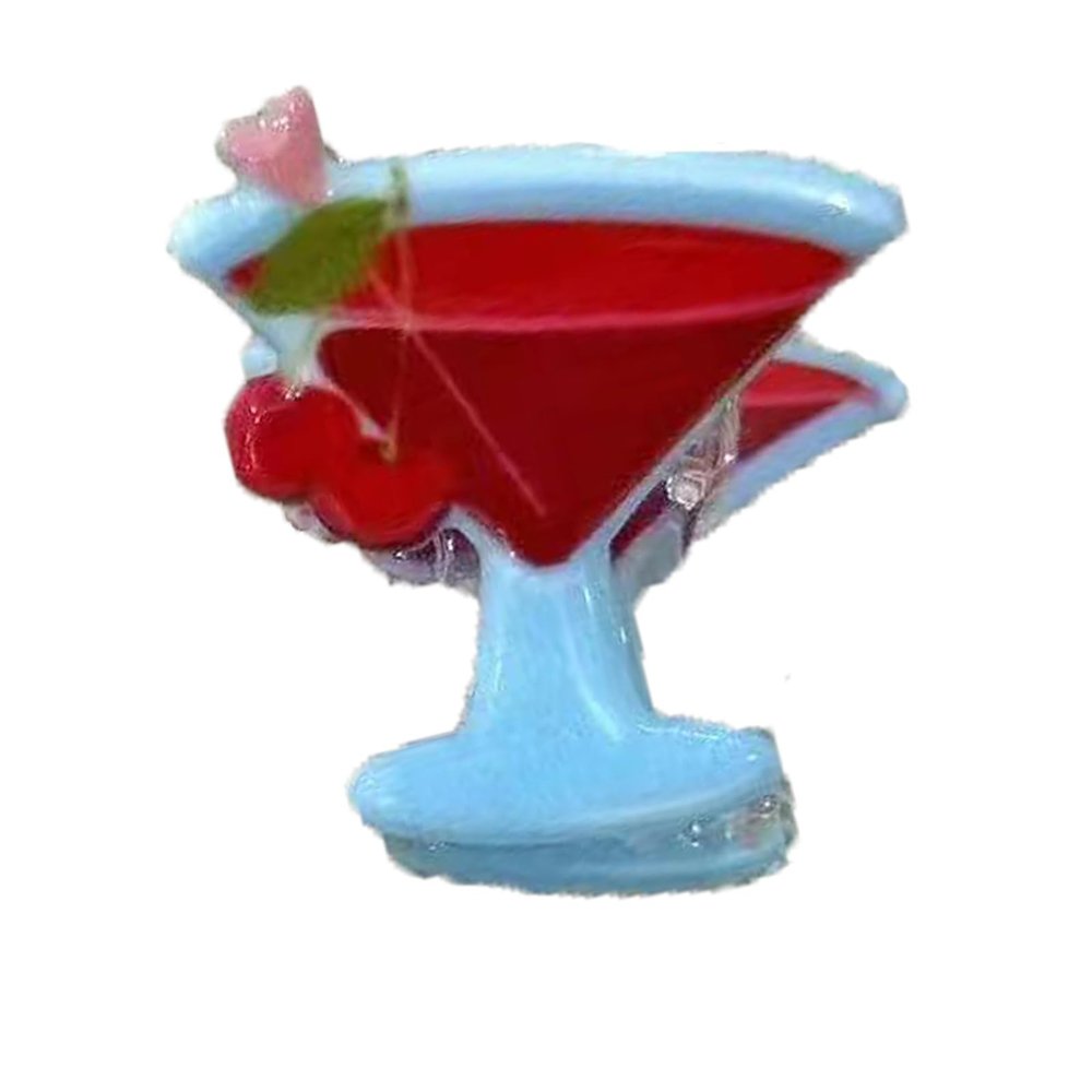 2PCS Mini Cocktails Hair Clips,Cocktails Hair Claw Clips,Acetate Hair Clip for Girls,Small Hair Barrettes Clip for Women (s4)