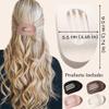 Ouliget Flat Hair Clips for Women,French Durable Non-Slip Claw Clips for Thick Curly Hair,Matte Strong Hold Flat Claw Clips Suitable for Driving Travel Work,4 Pieces view 4