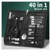 40-Piece Nail Clippers Set - Manicure & Pedicure Tools Kit with Toenail Pliers, Professional Nail Care Set for Home & Salon, Durable & Sharp Nail Trimmers view 2