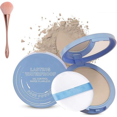 Beauty Powder Cake for Makeup Hold,Face Powder Lasting Waterproof Sets Makeup,Oil Control Matte Perfection Pressed Powders,Smooth Fine Lines for Flawless Lightweight Finish (#01)