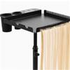 Barber Cart Stainless Steel Salon Hair Extension and Dyeing Rack with Adjustable Storage Tool Cart, Hair Salon Hair Styling Cart for Hairdressing Tools view 3