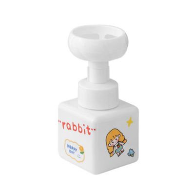 250/450ml Cute Flower Shape Foaming Hand Soap Dispenser, Refillable Empty Foam Soap Bottle, for Home Bathroom