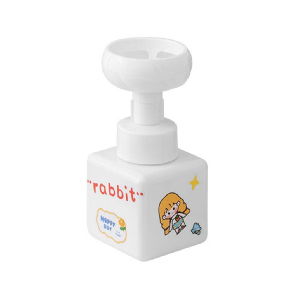 250/450ml Cute Flower Shape Foaming Hand Soap Dispenser, Refillable Empty Foam Soap Bottle, for Home Bathroom