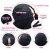 Homgoss Afro Kinky Curly Human Hair Wigs Upgrade V Part Wigs With Drawstring,200% Density Wear And Go Glueless Wig Human Hair Full Head Clip Ins Half Wig(26 Inch,Natural Color) view 3