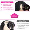 Homgoss Afro Kinky Curly Human Hair Wigs Upgrade V Part Wigs With Drawstring,200% Density Wear And Go Glueless Wig Human Hair Full Head Clip Ins Half Wig(26 Inch,Natural Color) view 4